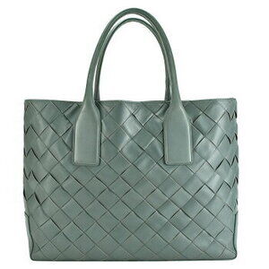 Bottega Veneta Handbag Gray Bag Intrecciato Tote Leather